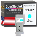 DoorStepInk Brand for Canon PFI-207 300mL Cyan PFI-207C Remanufactured in the USA Ink Cartridge