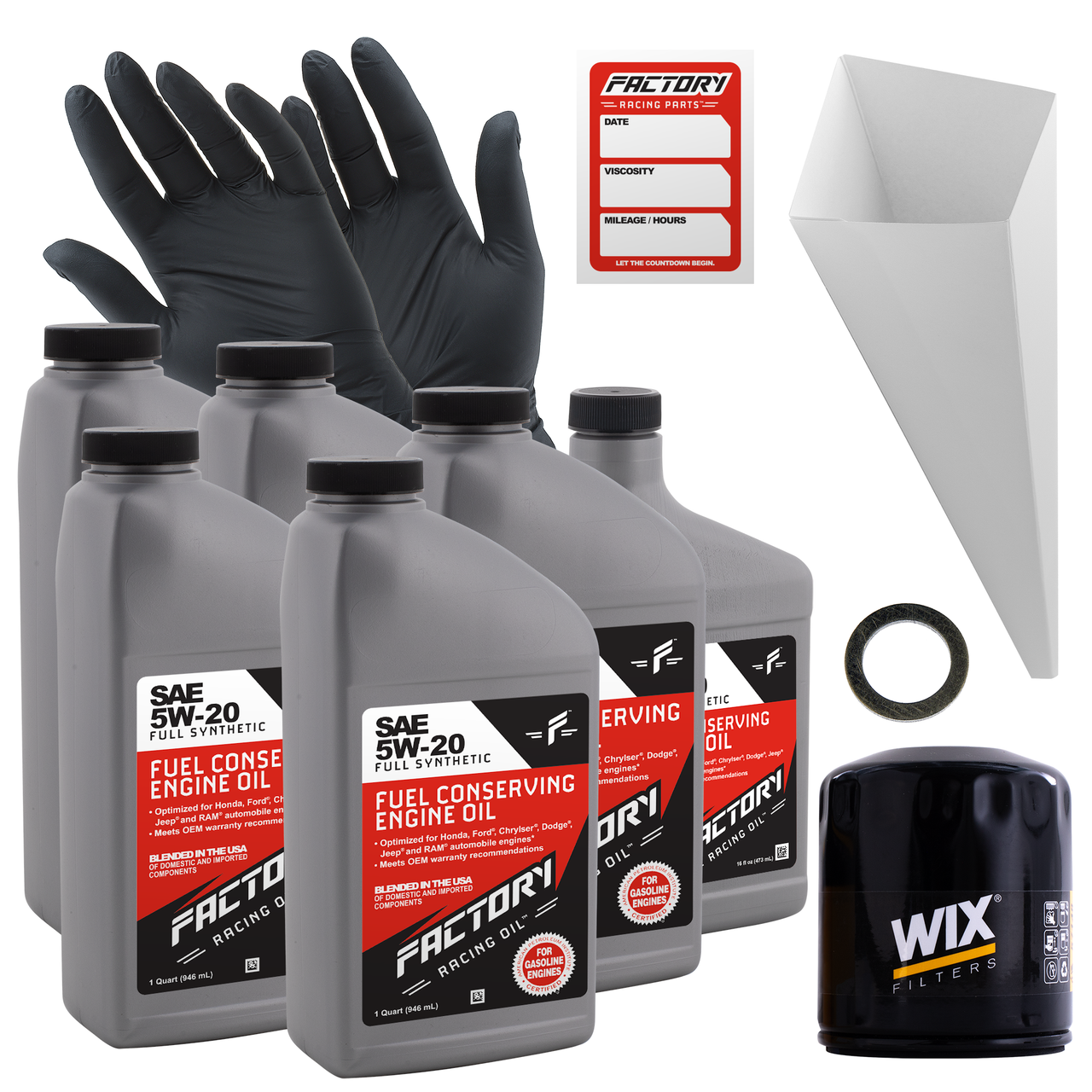 Oil Change Kit For Mazda CX-7 2.5L 2010-2012, Tribute 2.5L 2009-2011 5W-20 Full Synthetic Oil - 5.5 Quarts