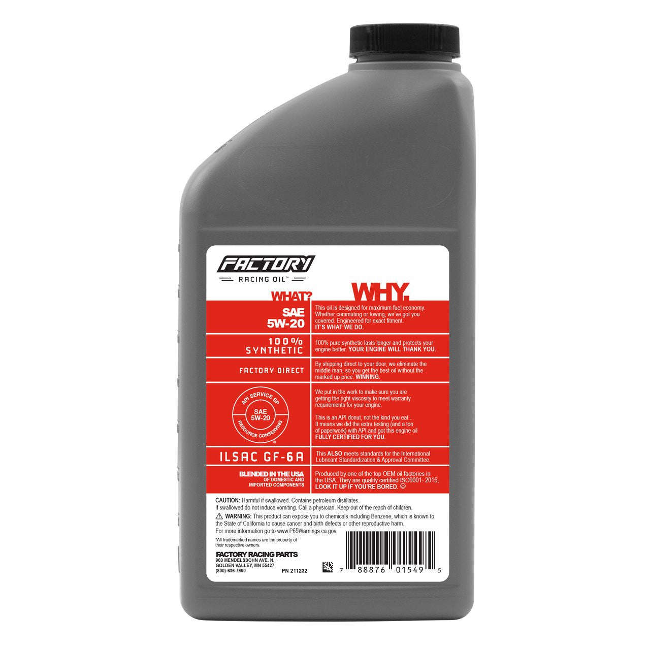 Oil Change Kit For Mazda CX-7 2.5L 2010-2012, Tribute 2.5L 2009-2011 5W-20 Full Synthetic Oil - 5.5 Quarts
